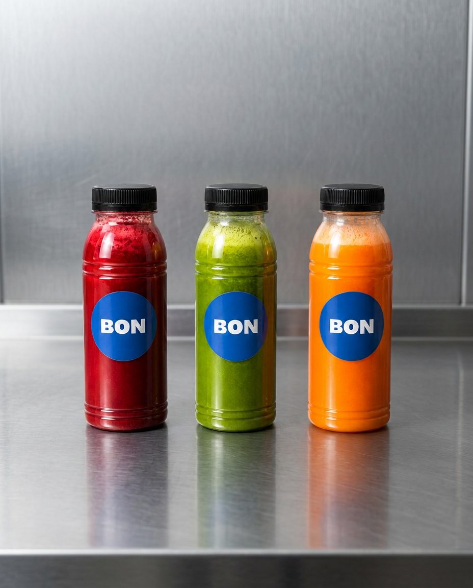 Versgeperste sapjes bij de bedrijfslunch van BON Catering